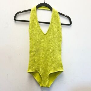 Bottega Veneta Crinkle necklace one piece swimsuit